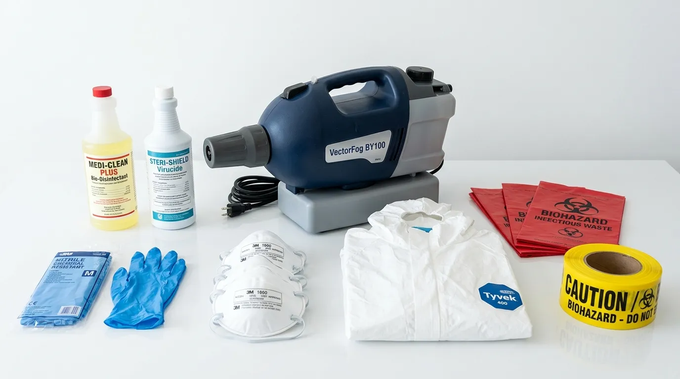 Professional biohazard remediation crew working in Lake Elmo